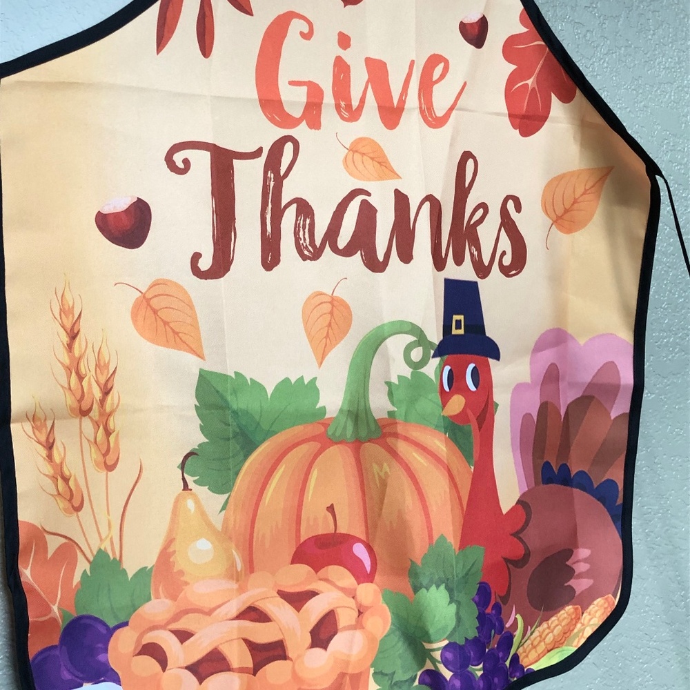Thanksgiving Give Thanks Apron Holiday